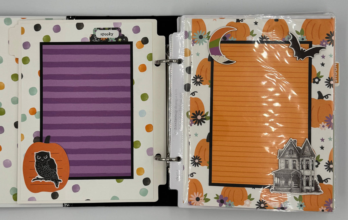 Halloween Spooky-6X8 Scrapbooking Photo Album (Pre-made)