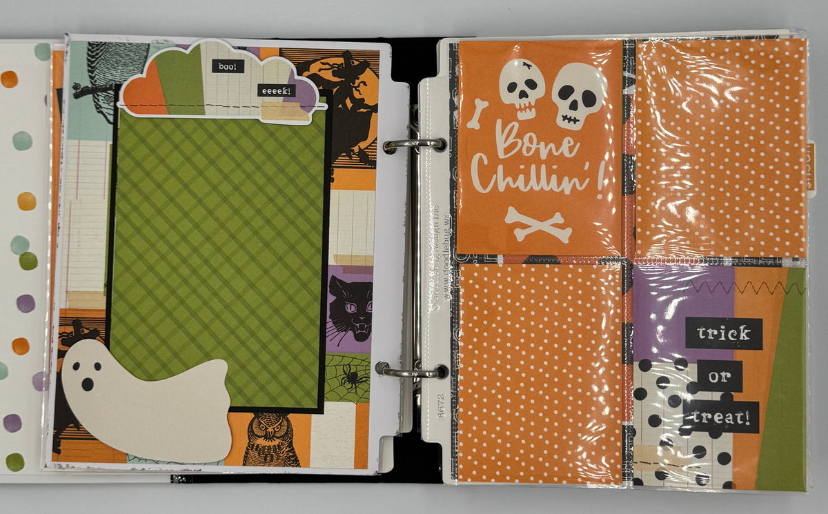Halloween Spooky-6X8 Scrapbooking Photo Album (Pre-made)
