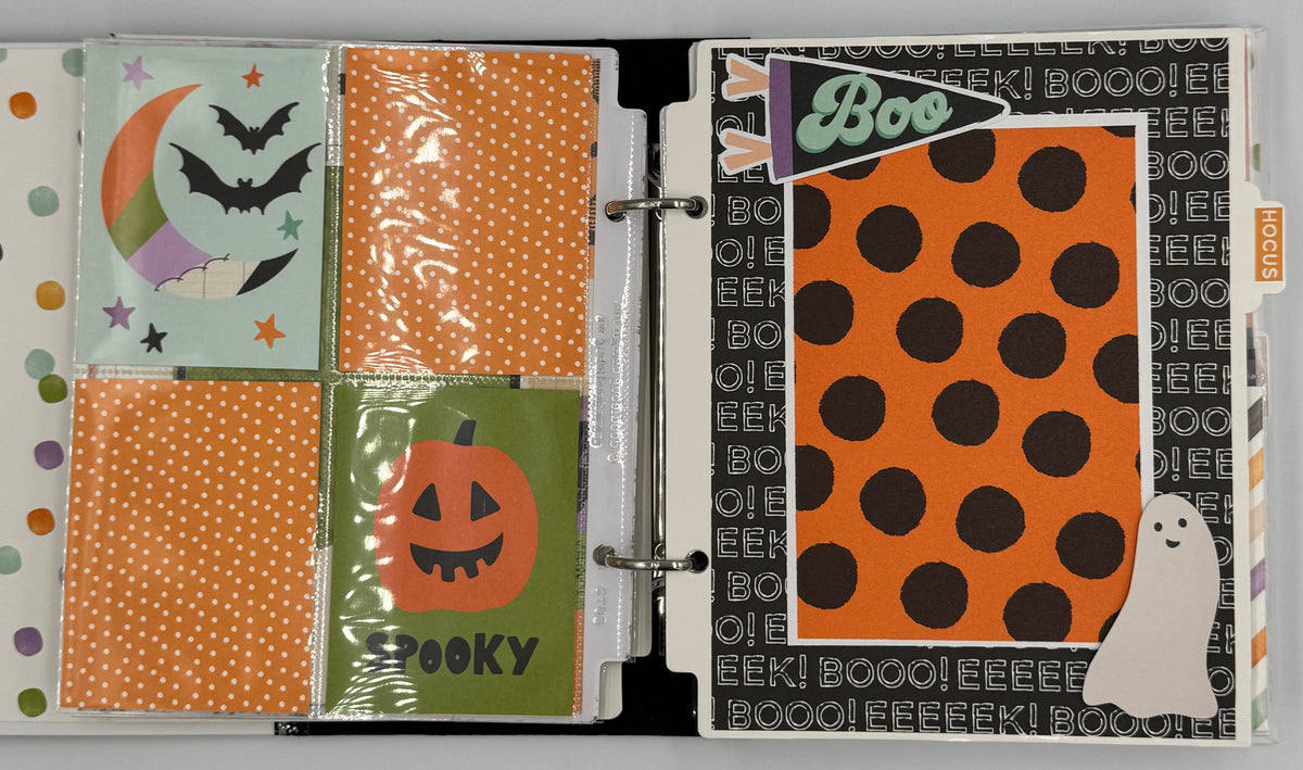 Halloween Spooky-6X8 Scrapbooking Photo Album (Pre-made)