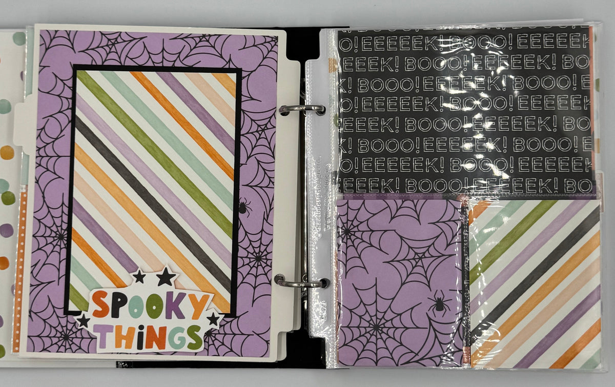 Halloween Spooky-6X8 Scrapbooking Photo Album (Pre-made)