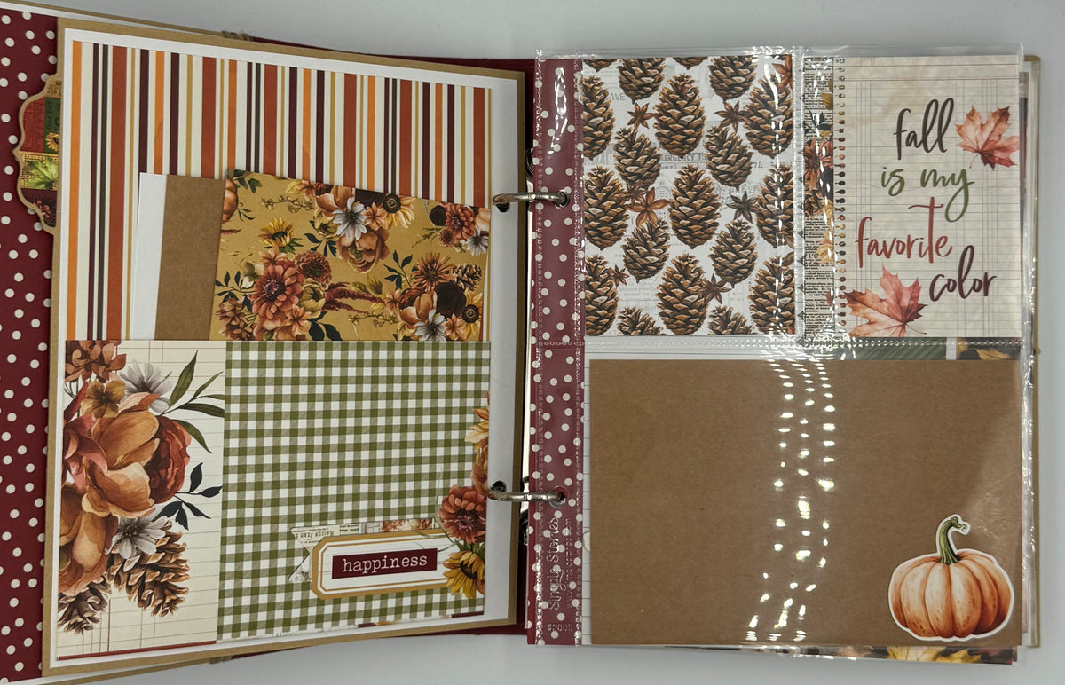 Fall-6X8 Scrapbooking Photo Album (Pre-made)