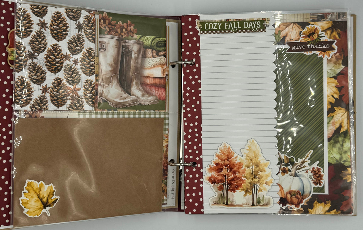 Fall-6X8 Scrapbooking Photo Album (Pre-made)