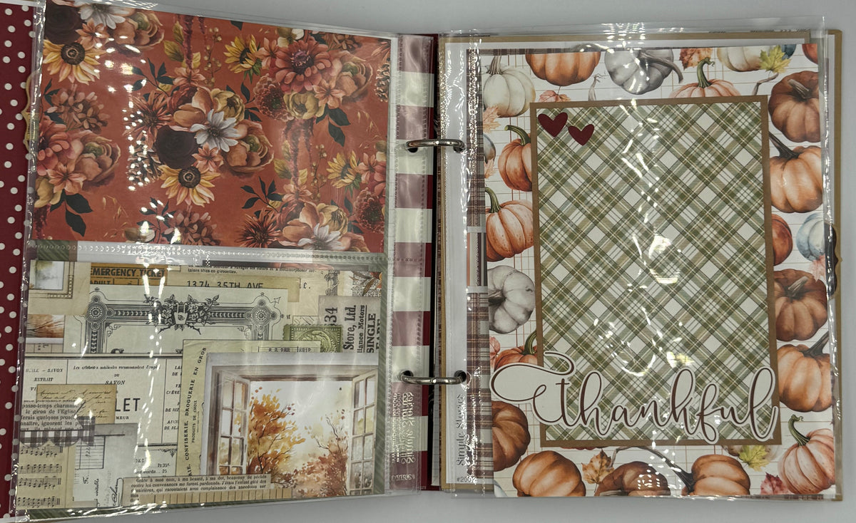 Fall-6X8 Scrapbooking Photo Album (Pre-made)