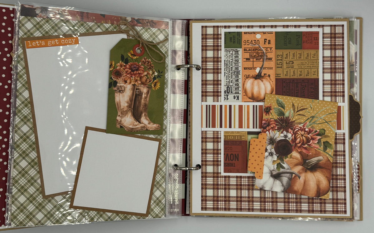 Fall-6X8 Scrapbooking Photo Album (Pre-made)