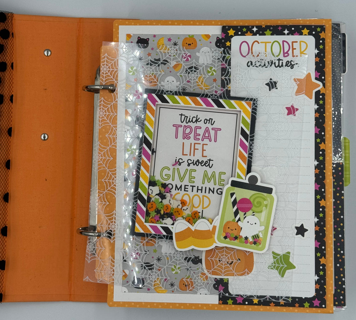 Halloween-6X8 Scrapbook Photo Album (Pre-made)