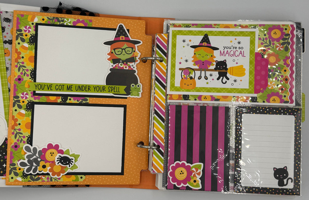 Halloween-6X8 Scrapbook Photo Album (Pre-made)