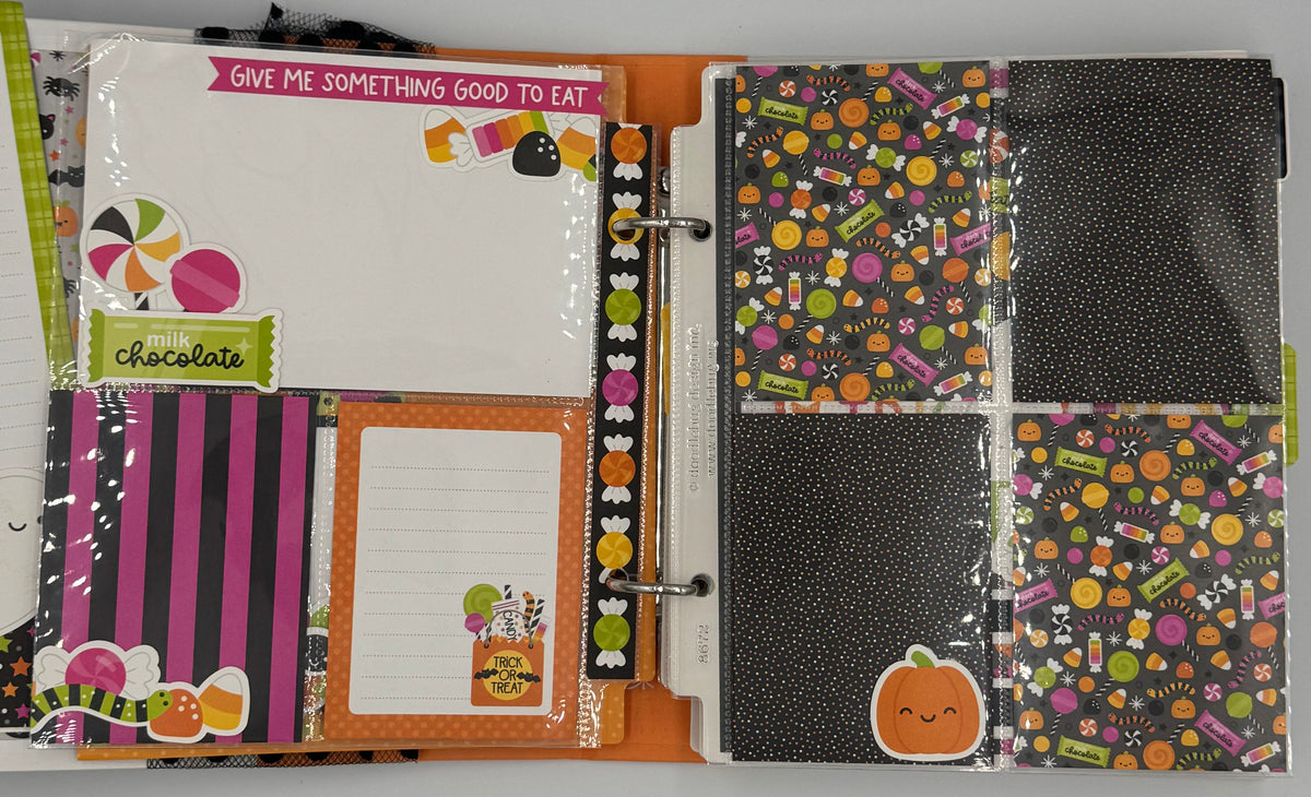 Halloween-6X8 Scrapbook Photo Album (Pre-made)
