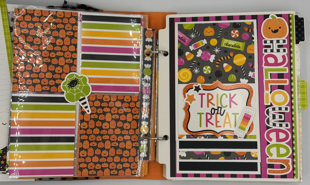 Halloween-6X8 Scrapbook Photo Album (Pre-made)