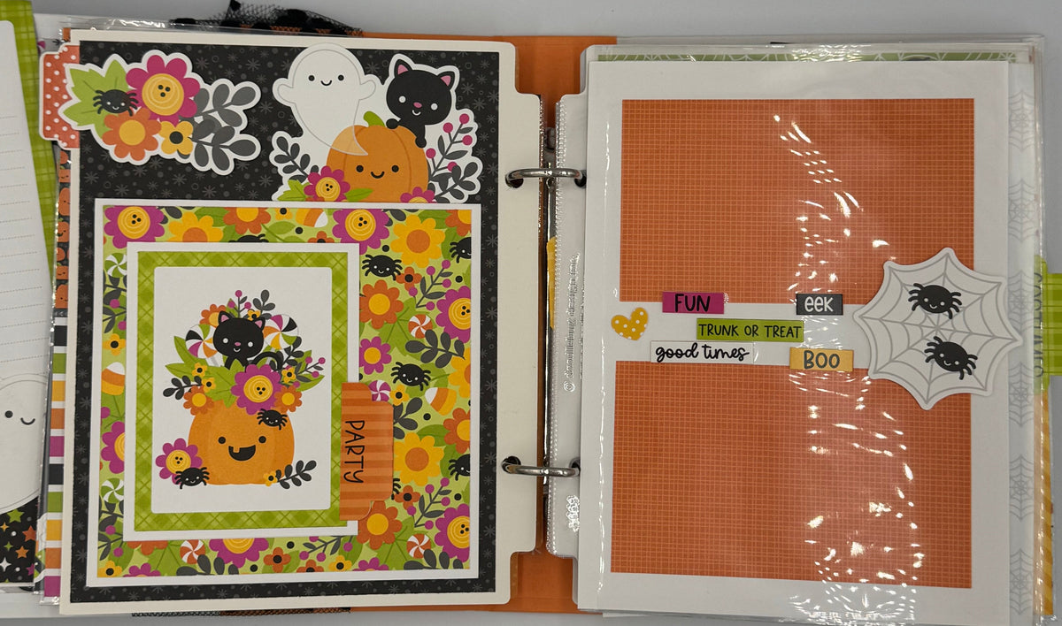 Halloween-6X8 Scrapbook Photo Album (Pre-made)