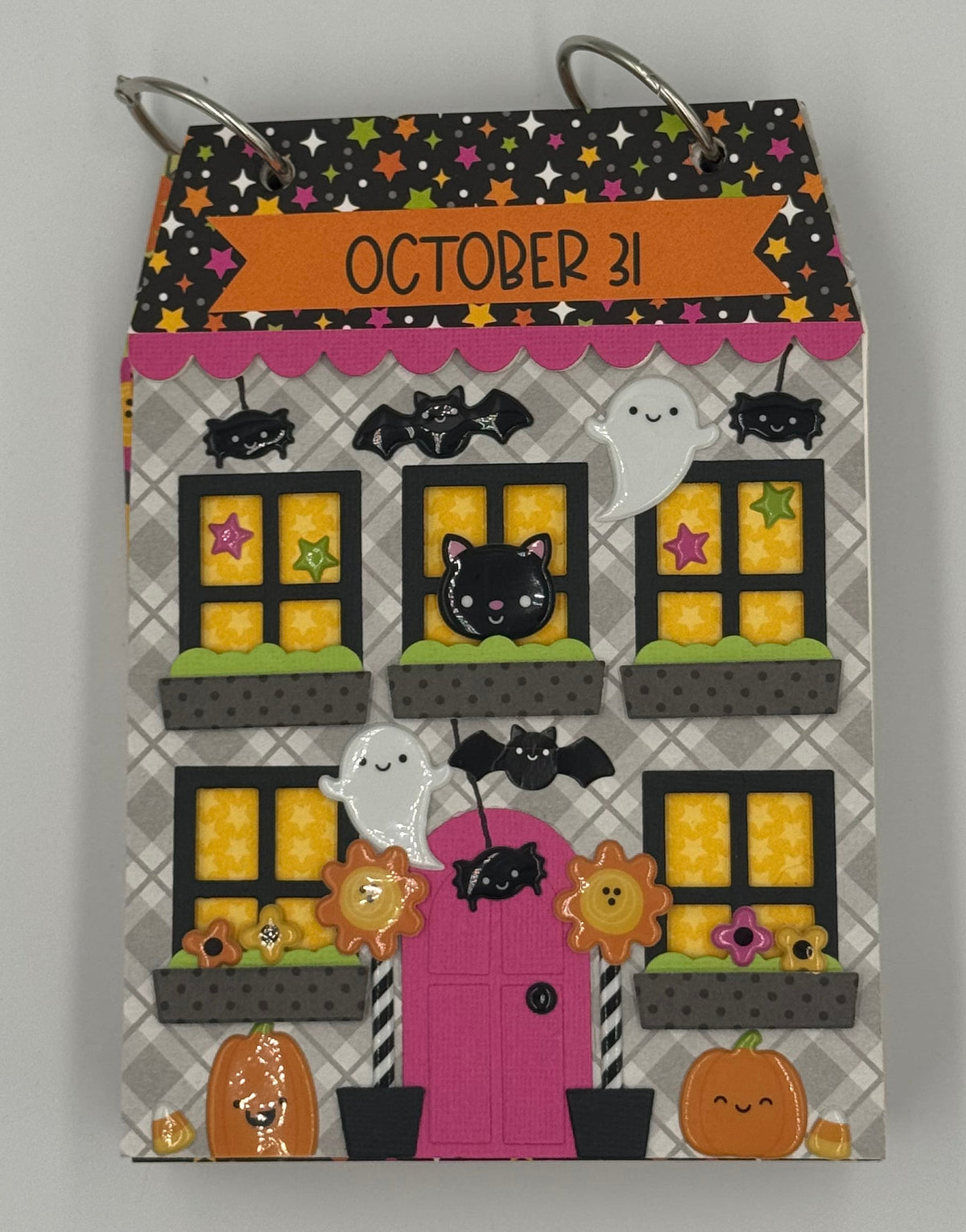 Halloween-5X7 Scrapbook Photo Chipboard Album (Pre-Made)
