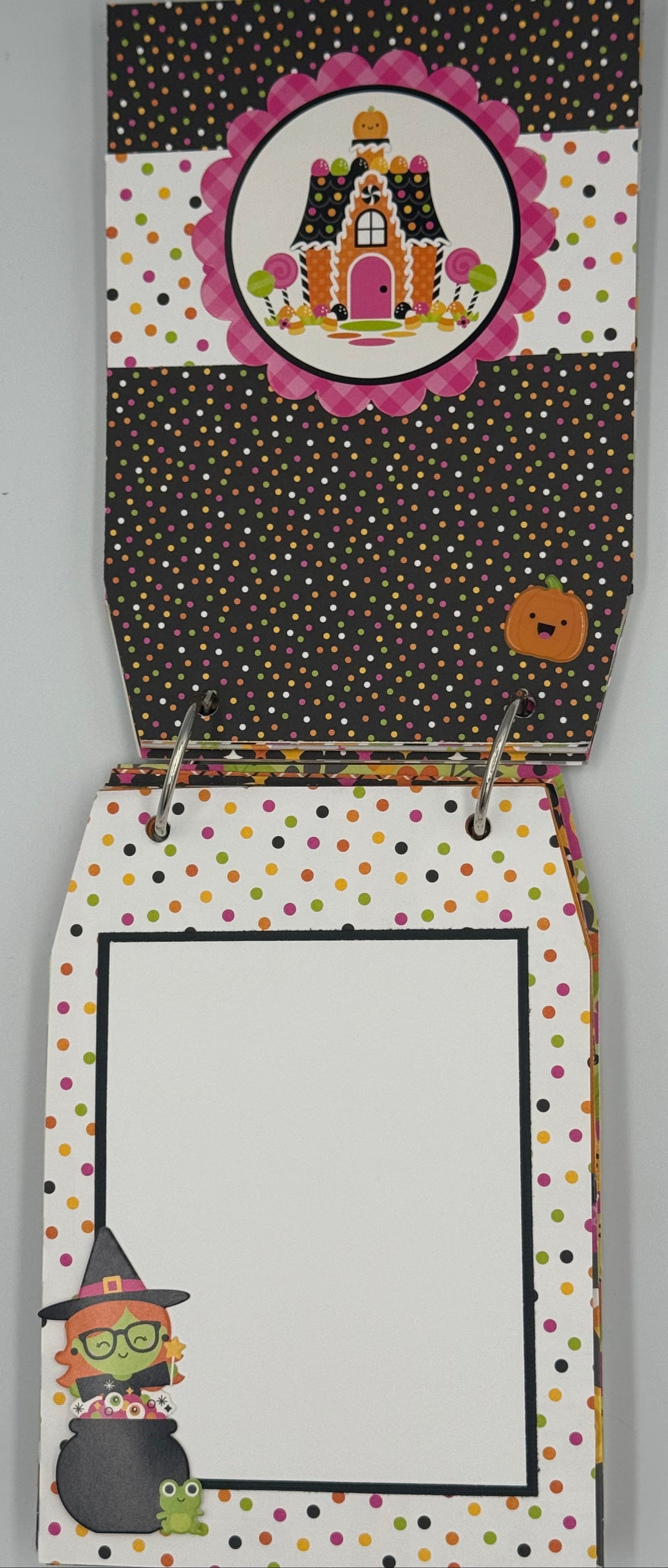 Halloween-5X7 Scrapbook Photo Chipboard Album (Pre-Made)