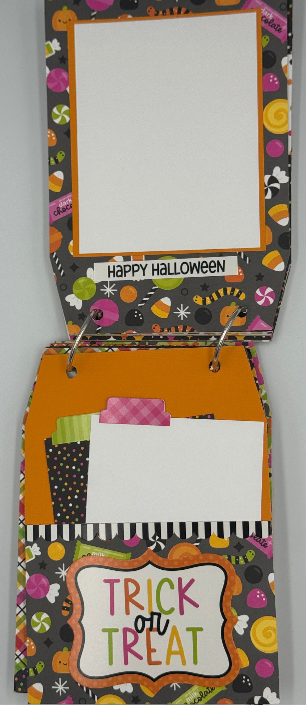 Halloween-5X7 Scrapbook Photo Chipboard Album (Pre-Made)