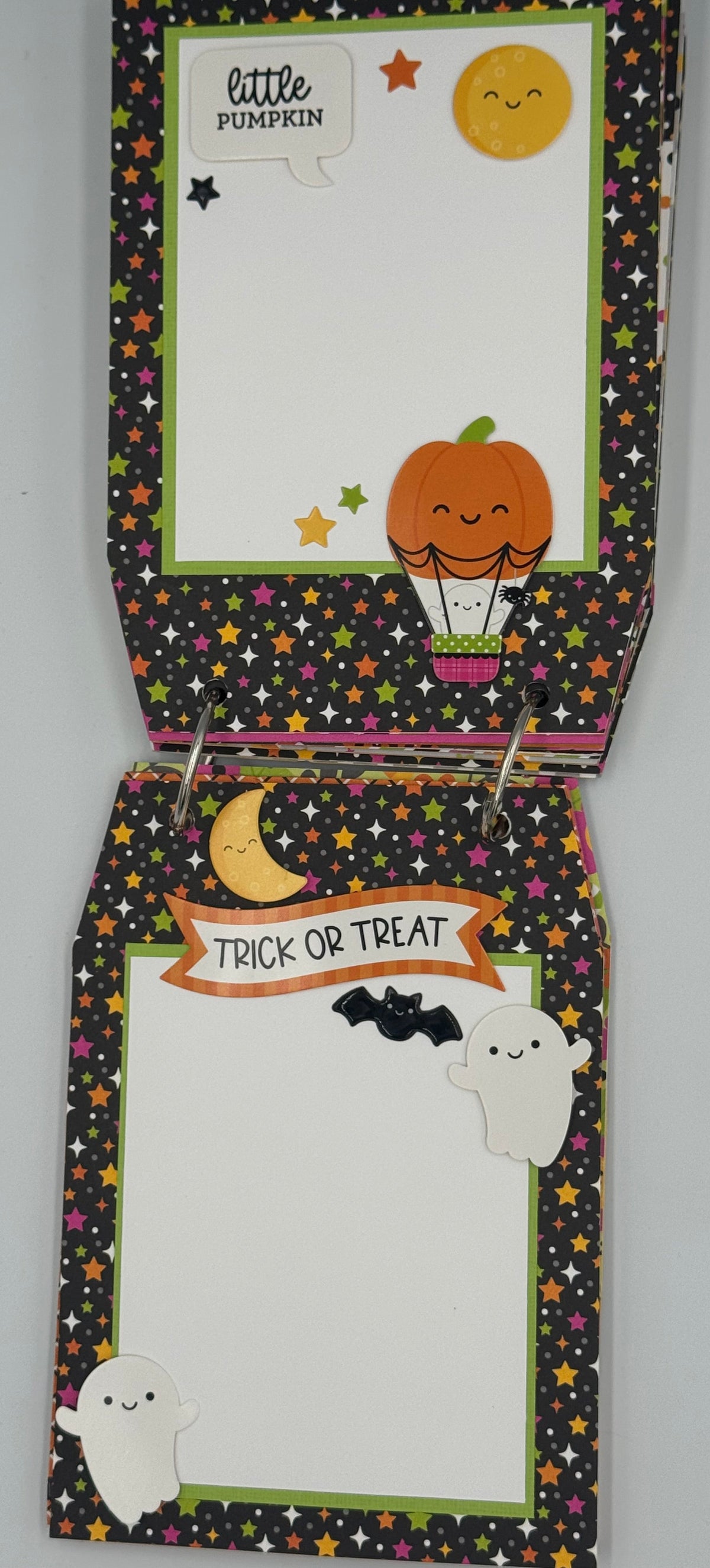 Halloween-5X7 Scrapbook Photo Chipboard Album (Pre-Made)